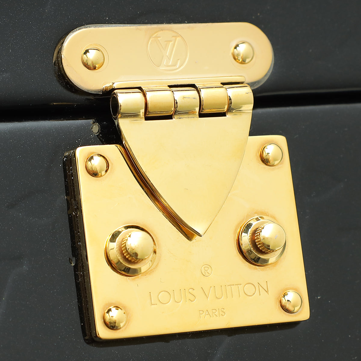 Louis Vuitton Noir Monogram Vernis Bleecker Box Bag