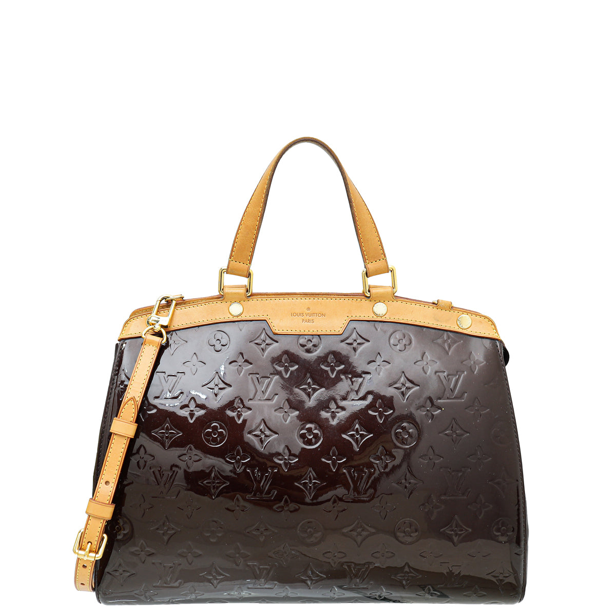 Louis Vuitton Amarante Monogram Vernis Brea GM Bag