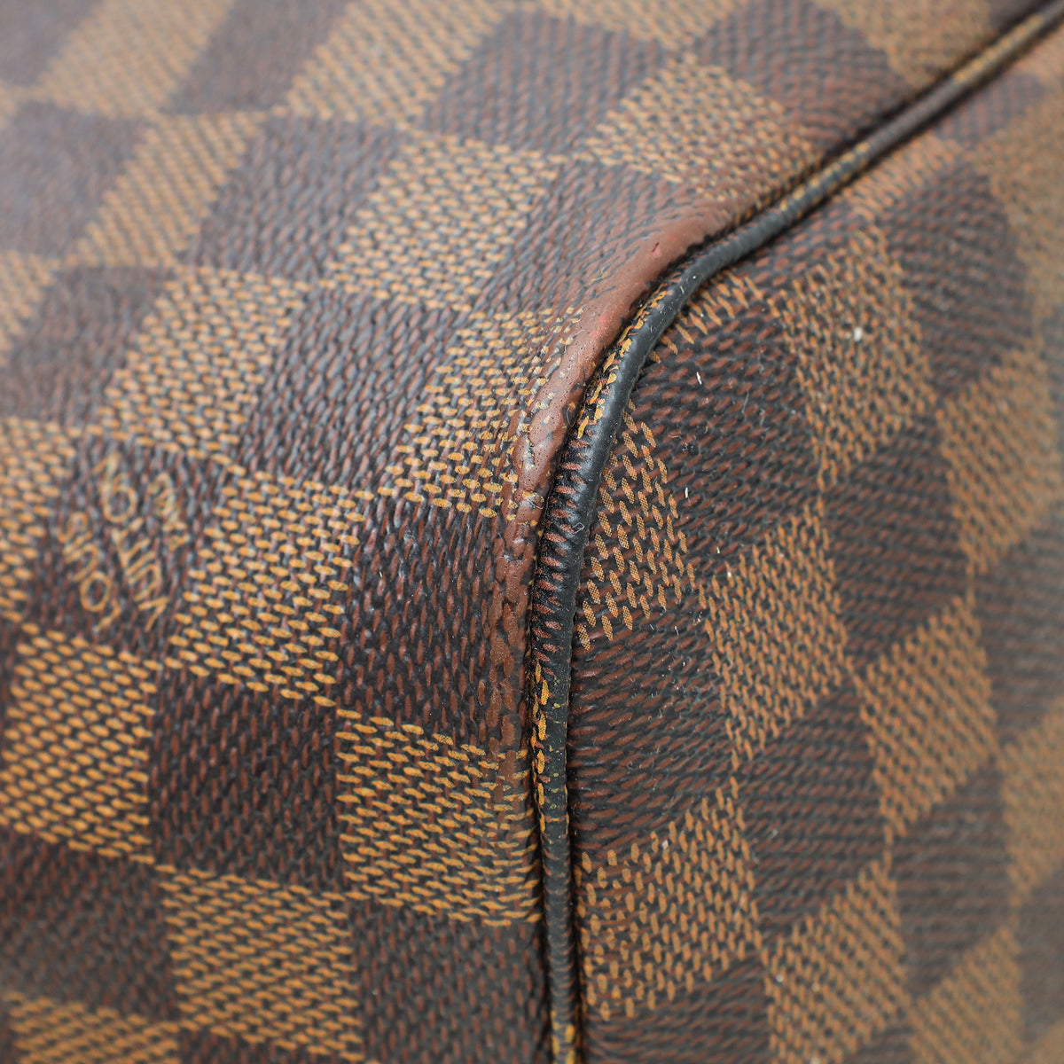 Louis Vuitton Damier Ebene Neverfull MM Bag W/ Pouch & 27 INITIALS