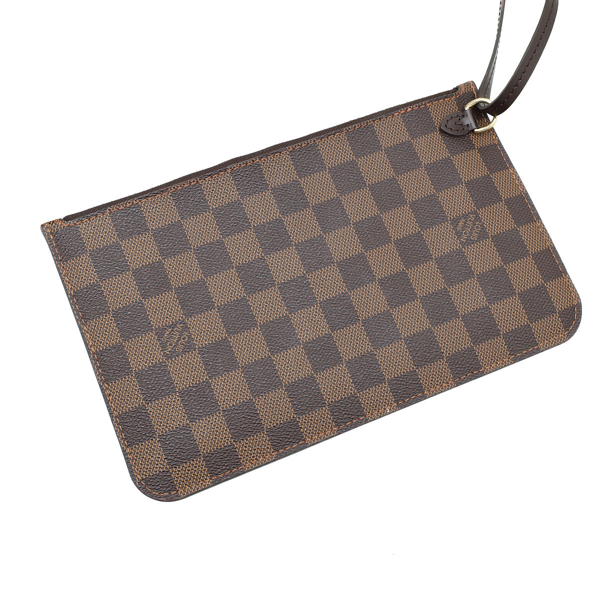 Louis Vuitton Damier Ebene Neverfull MM Bag W/ Pouch & 27 INITIALS