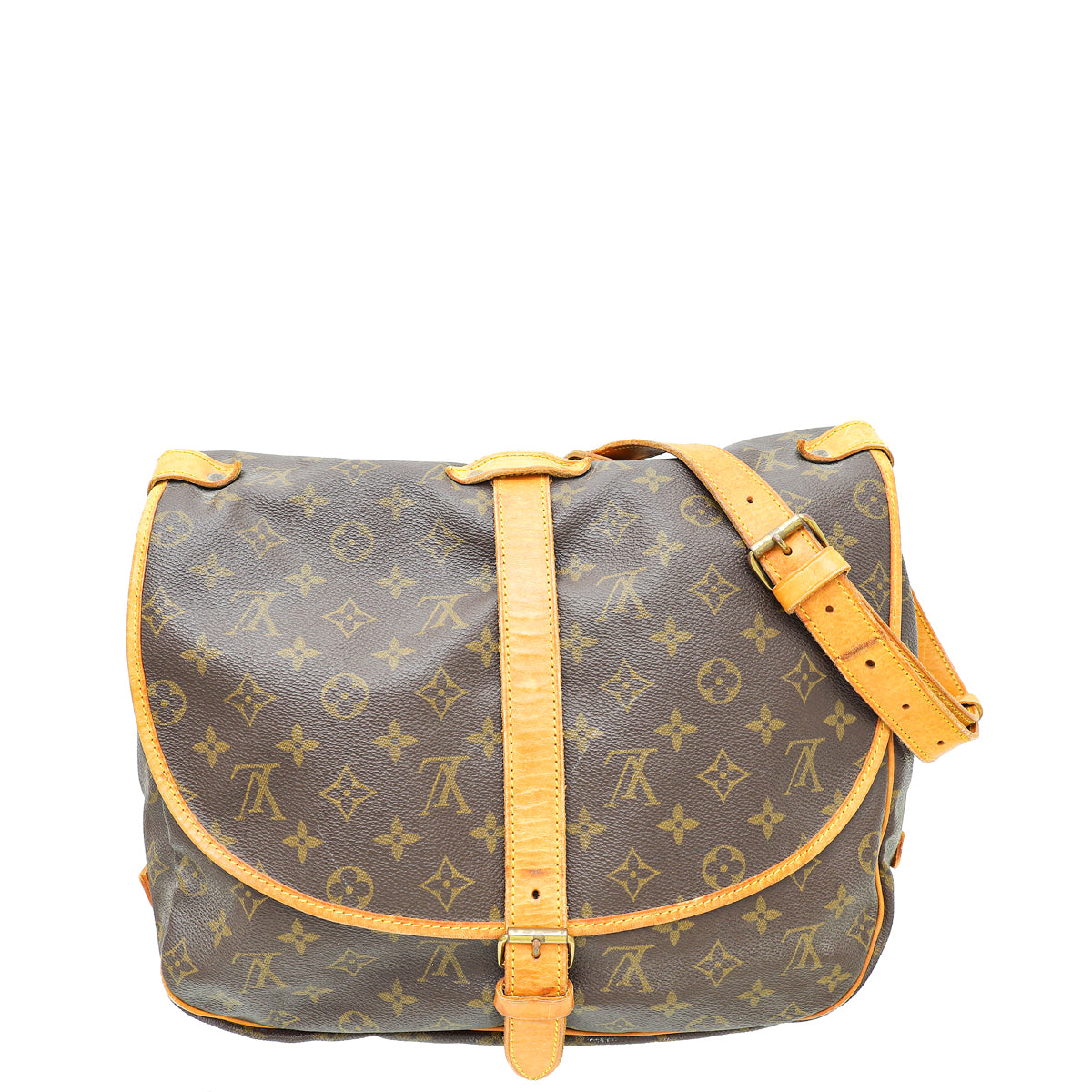 Louis Vuitton Brown Monogram Saumur GM Bag