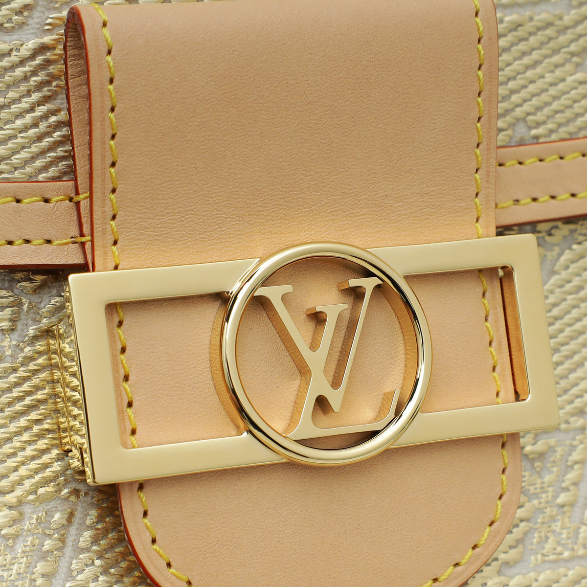 Louis Vuitton Metallic Gold Monogram Mini Dauphine Bag