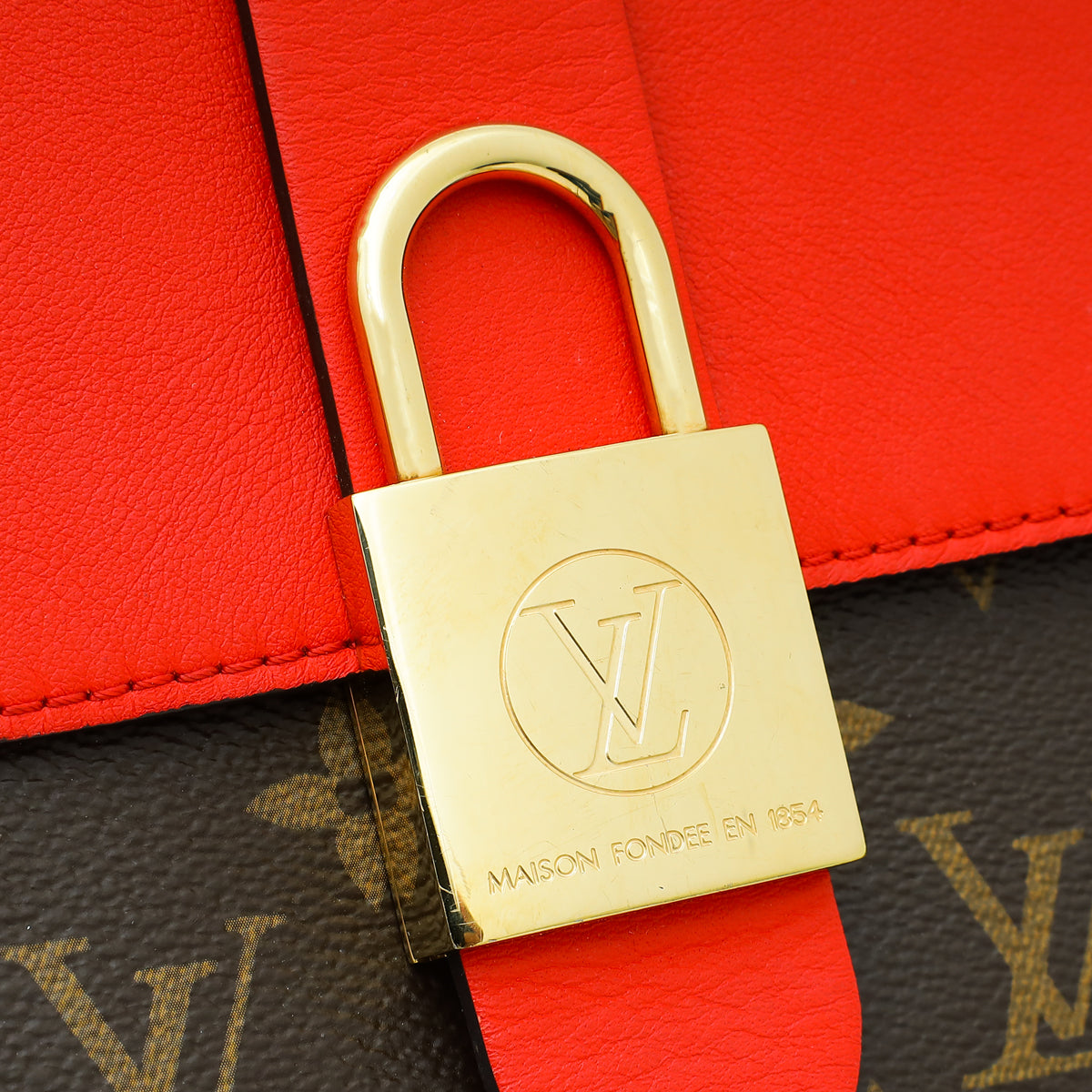 Louis Vuitton Monogram Coqulicot Locky BB Bag