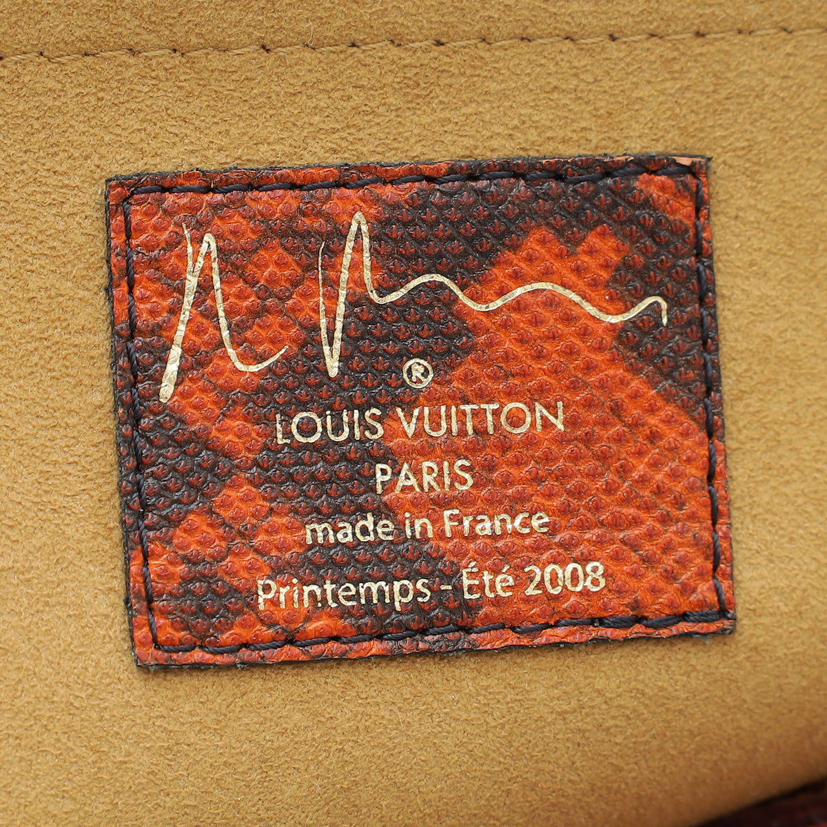 Louis Vuitton Rust Richard Prince Man Crazy Jokes Bag