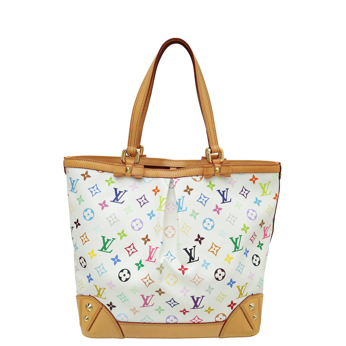 Louis Vuitton White Multicolor Monogram Sharleen MM Bag