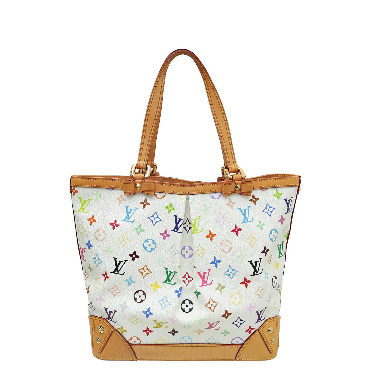 Louis Vuitton White Multicolor Monogram Sharleen MM Bag