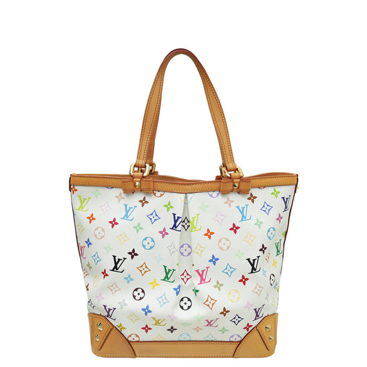 Louis Vuitton White Multicolor Monogram Sharleen MM Bag