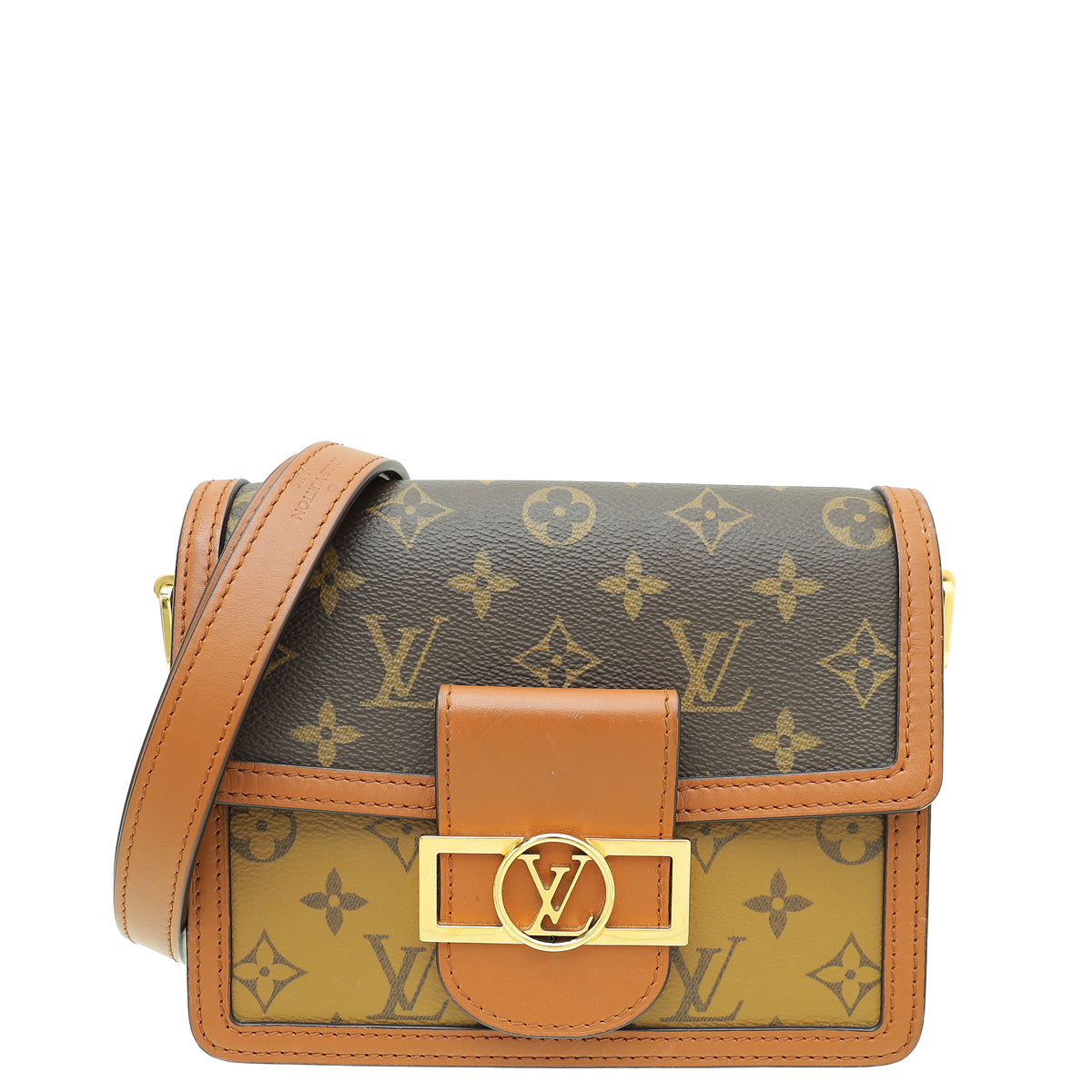 Louis Vuitton Brown Monogram Reverse Dauphine Bag