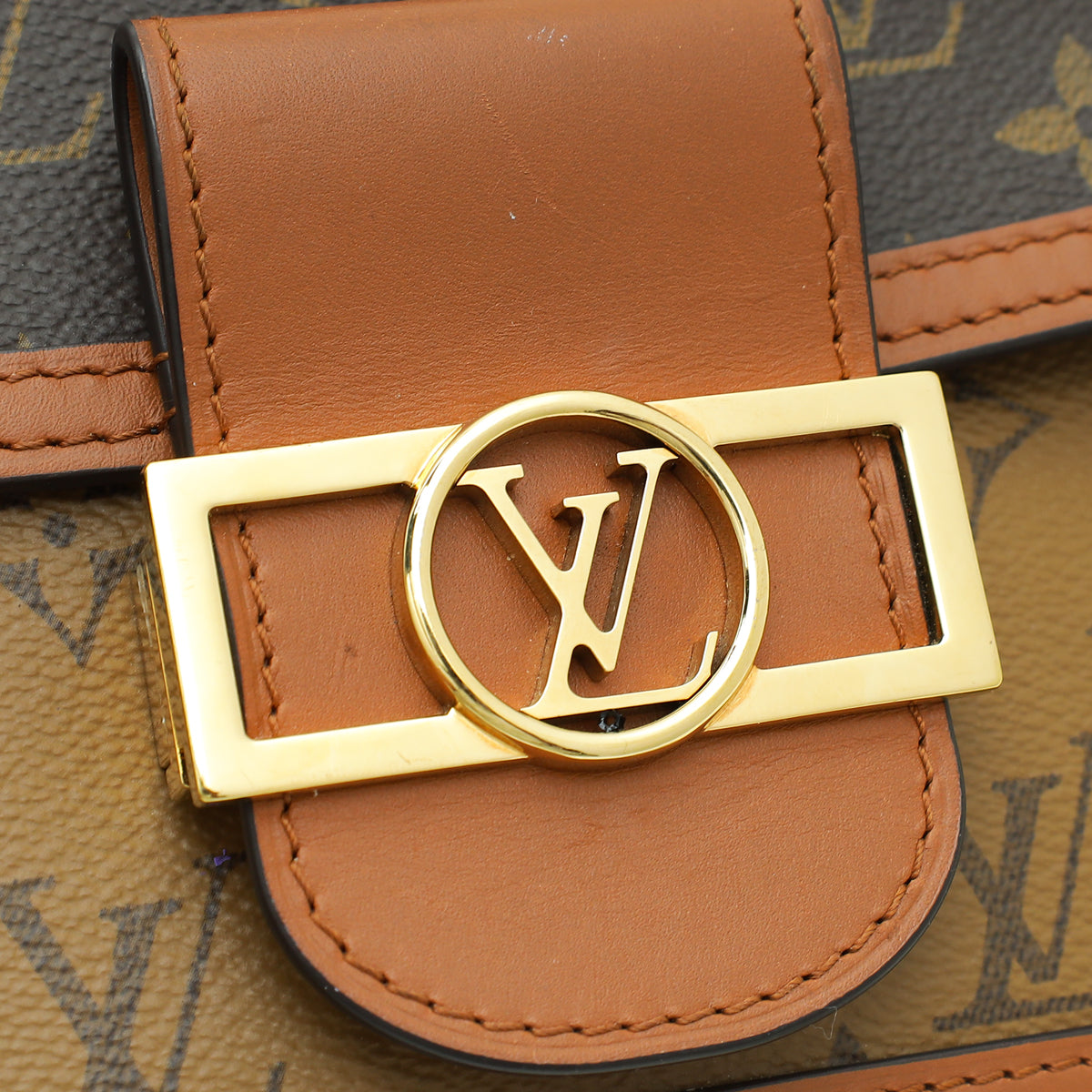 Louis Vuitton Brown Monogram Reverse Dauphine Bag