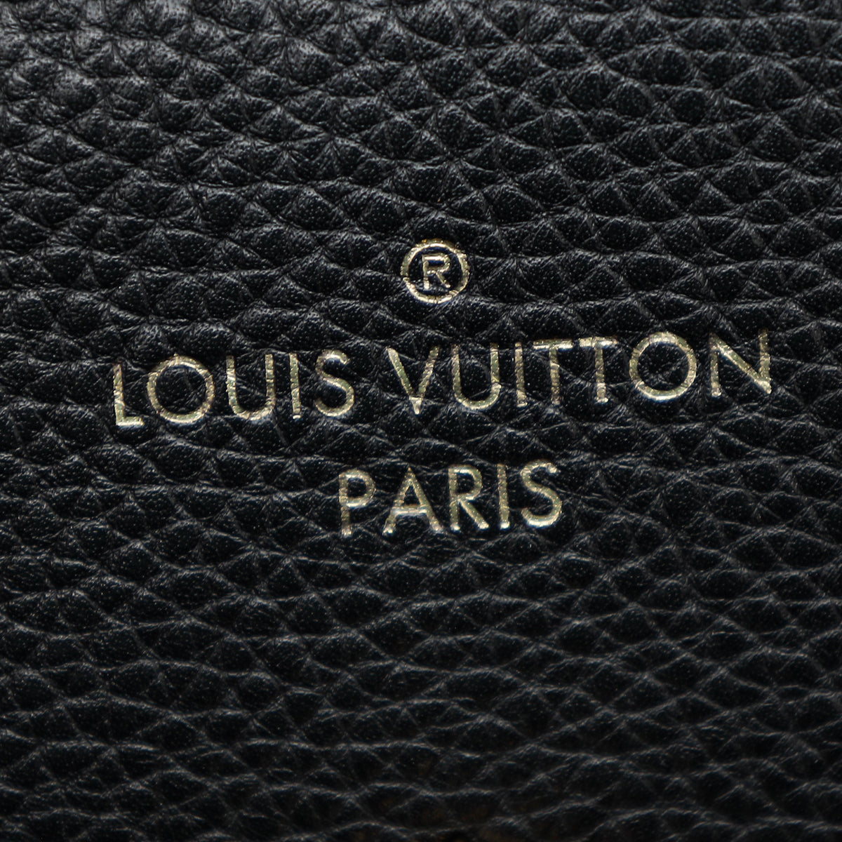 Louis Vuitton Black Rose Des Vents Leather PM Bag w /A Initial