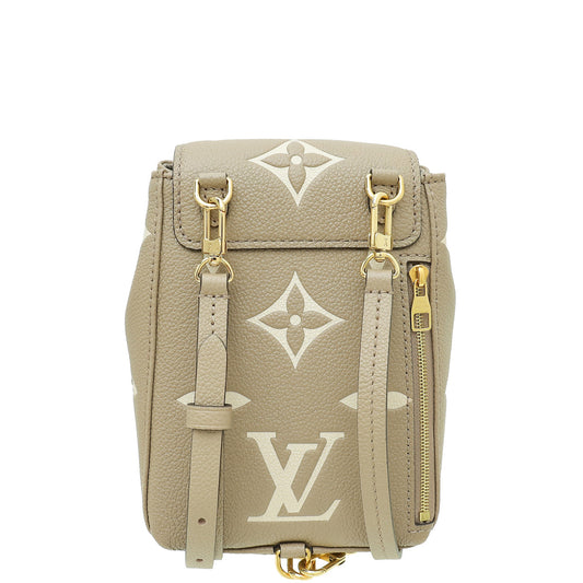 Louis Vuitton Bicolor Monogram Empreinte Embossed Tiny Backpack Bag