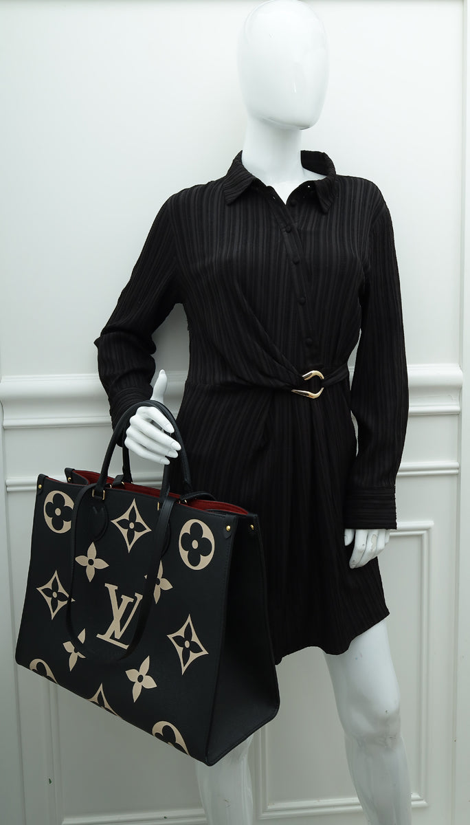 Louis Vuitton Bicolor Monogram Empreinte Onthego GM Bag