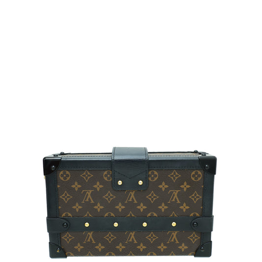 Louis Vuitton Bicolor Monogram Petite Malle Bag W/ 3 Signature Crosses