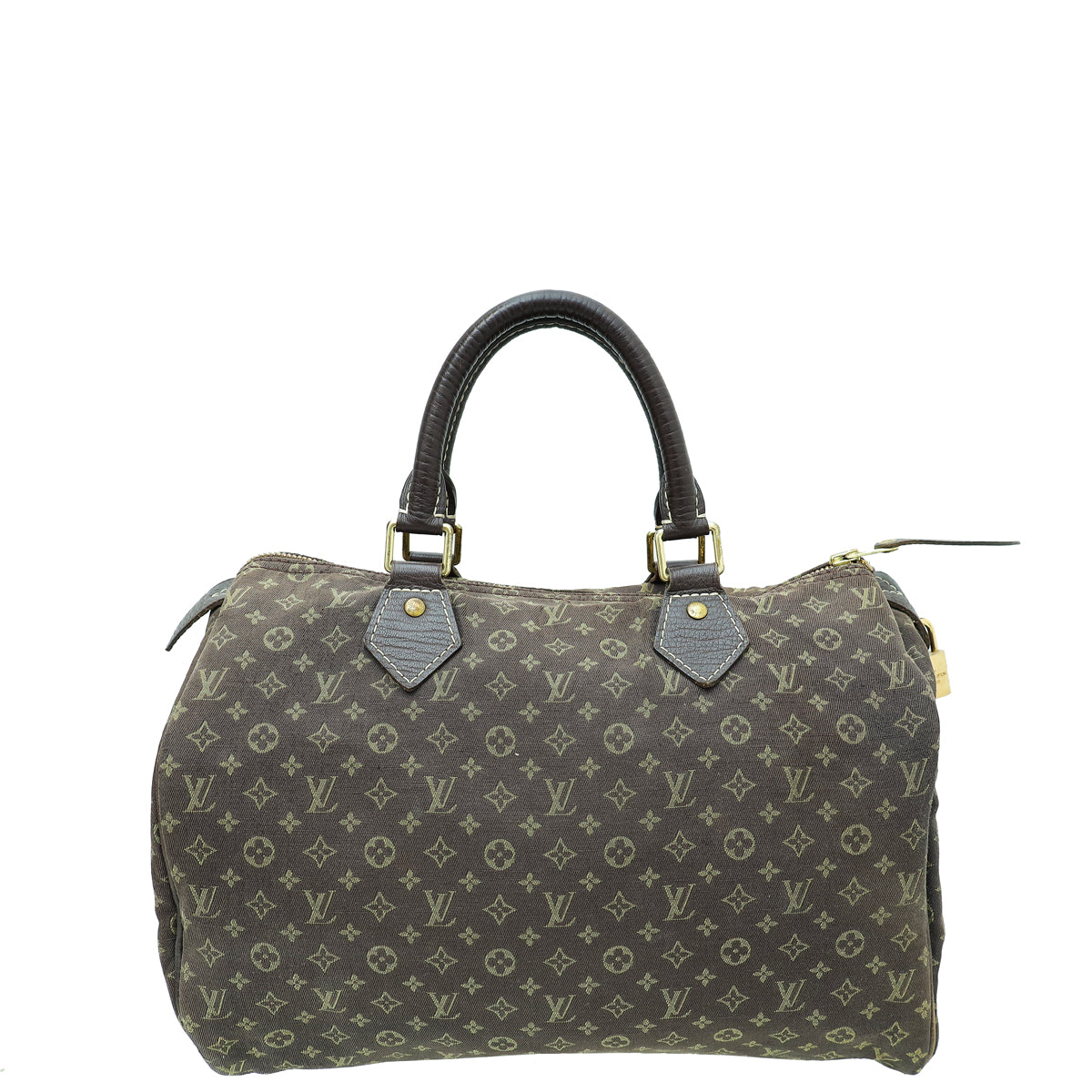 Louis Vuitton Monogram Brown Mini Lin Speedy 30 Bag