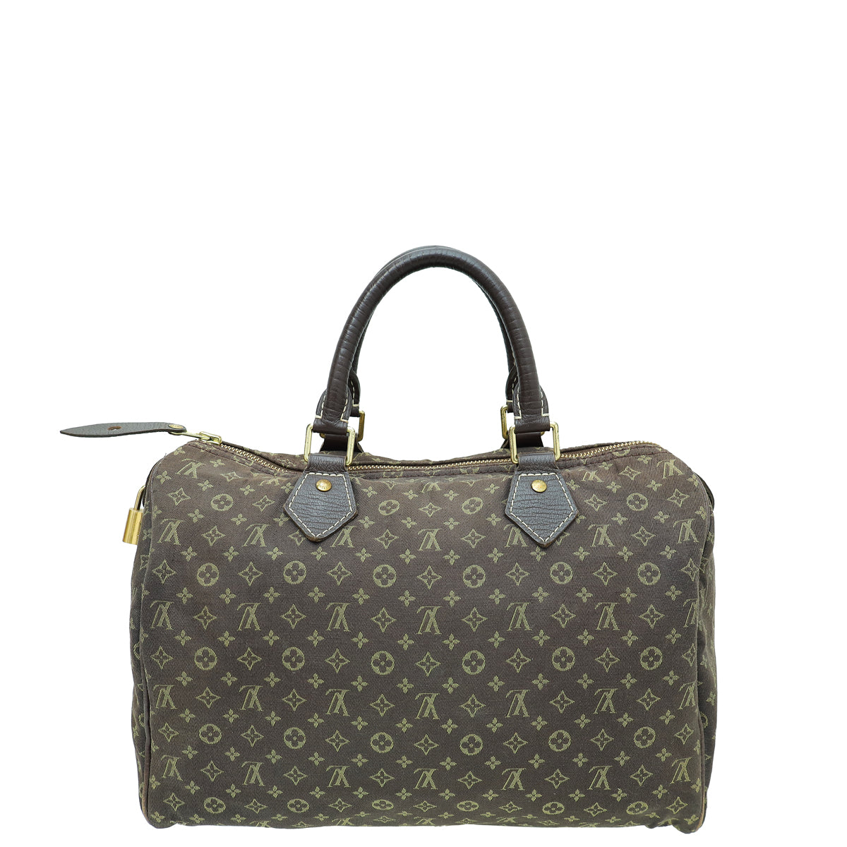 Louis Vuitton Monogram Brown Mini Lin Speedy 30 Bag