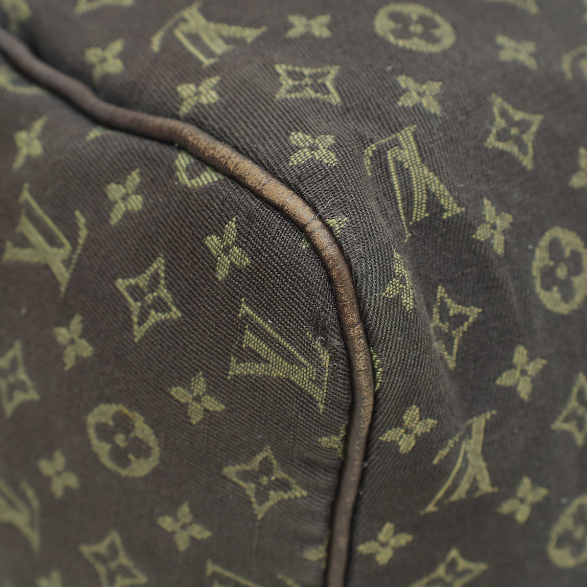 Louis Vuitton Monogram Brown Mini Lin Speedy 30 Bag