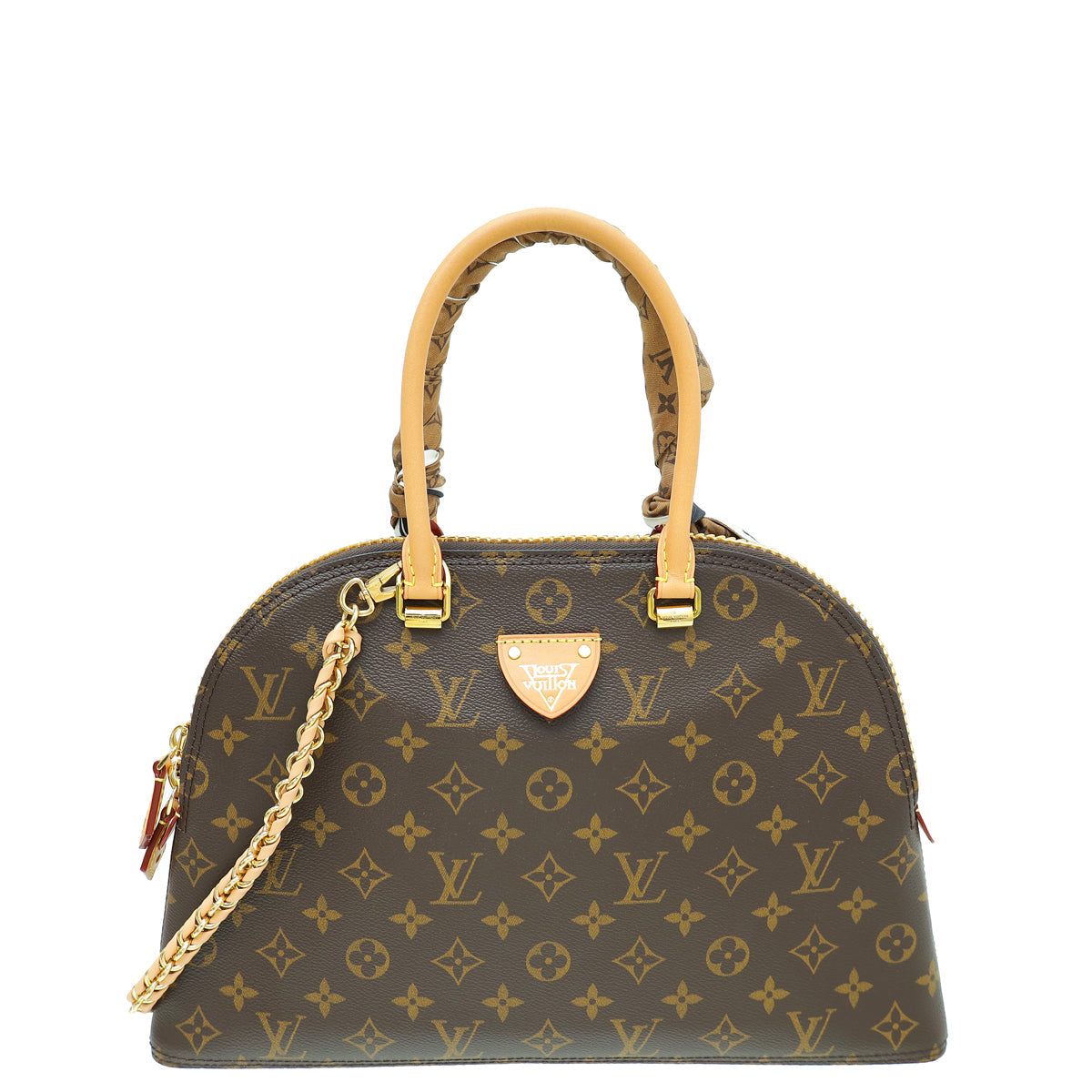 Louis Vuitton Brown Monogram Moon Alma Bag W/ Twilly