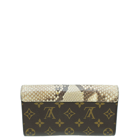 Louis Vuitton Tricolor Monogram Python Pallas Wallet