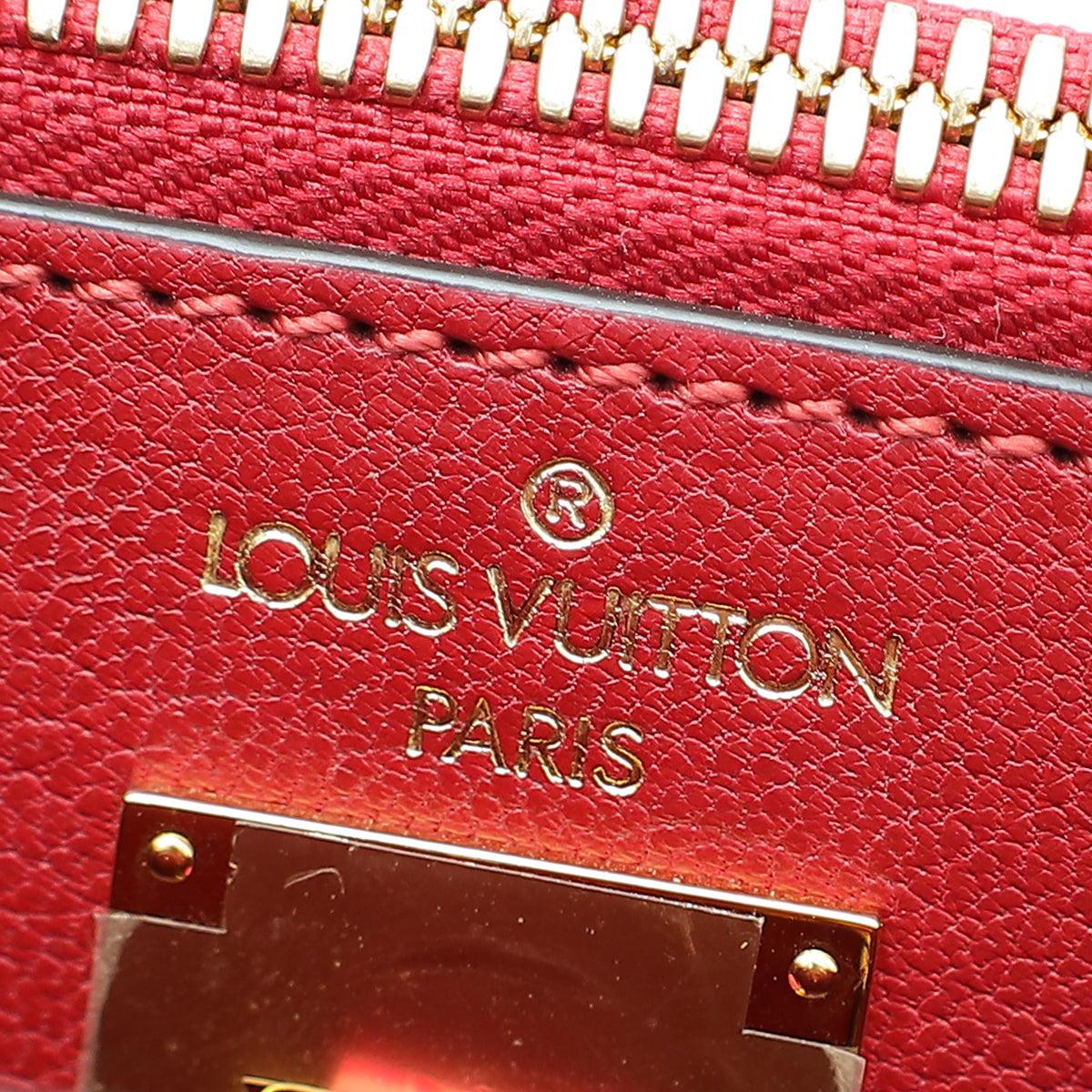 Louis Vuitton Red Shiny Alligator City Steamer PM Bag