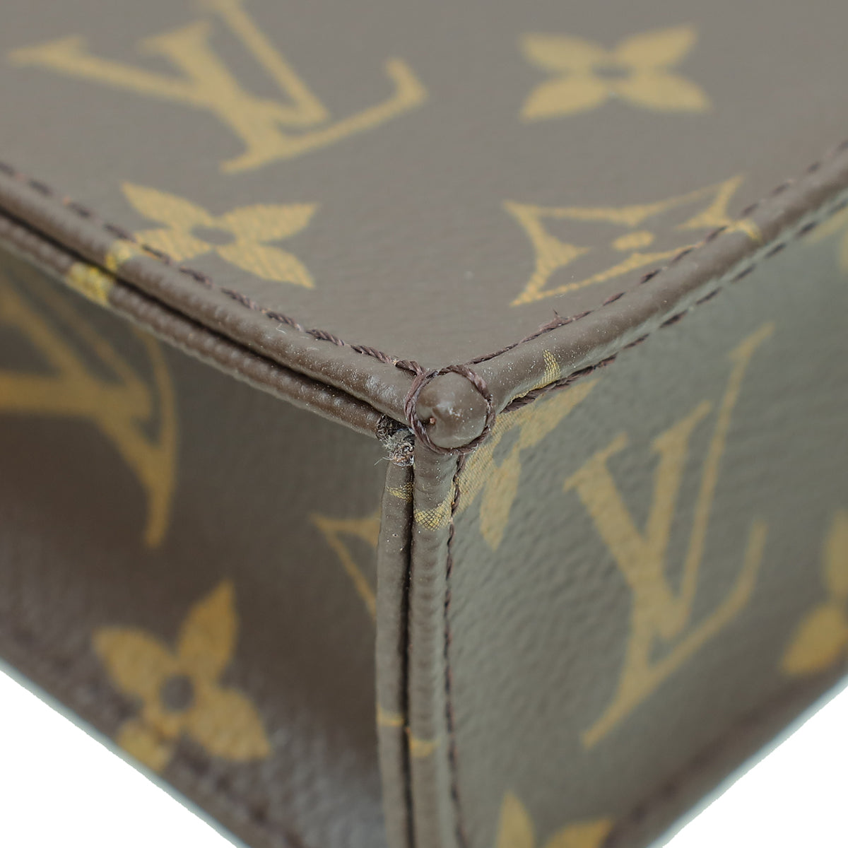 Louis Vuitton Brown Monogram Petit Sac Plat Bag