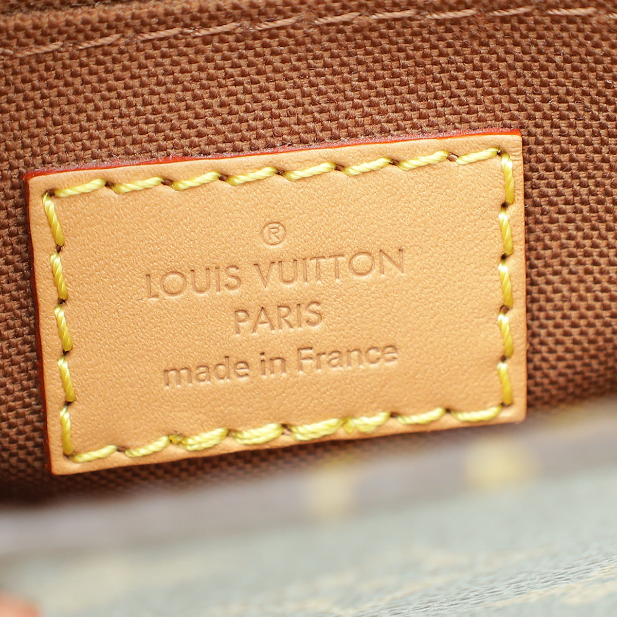 Louis Vuitton Brown Monogram Petit Sac Plat Bag