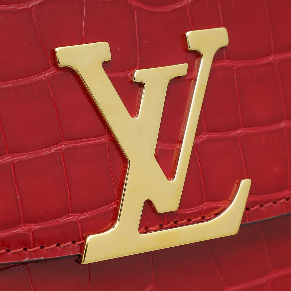 Louis Vuitton Cerise Shiny Alligator Neo Vivienne Bag