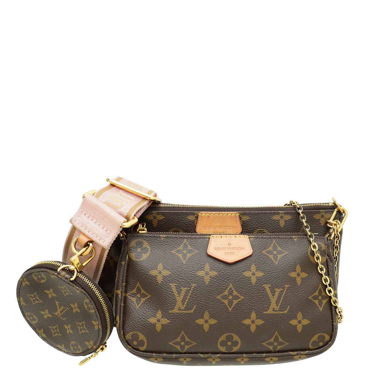 Louis Vuitton Bicolor Monogram Multi Pochette Accessories Bag