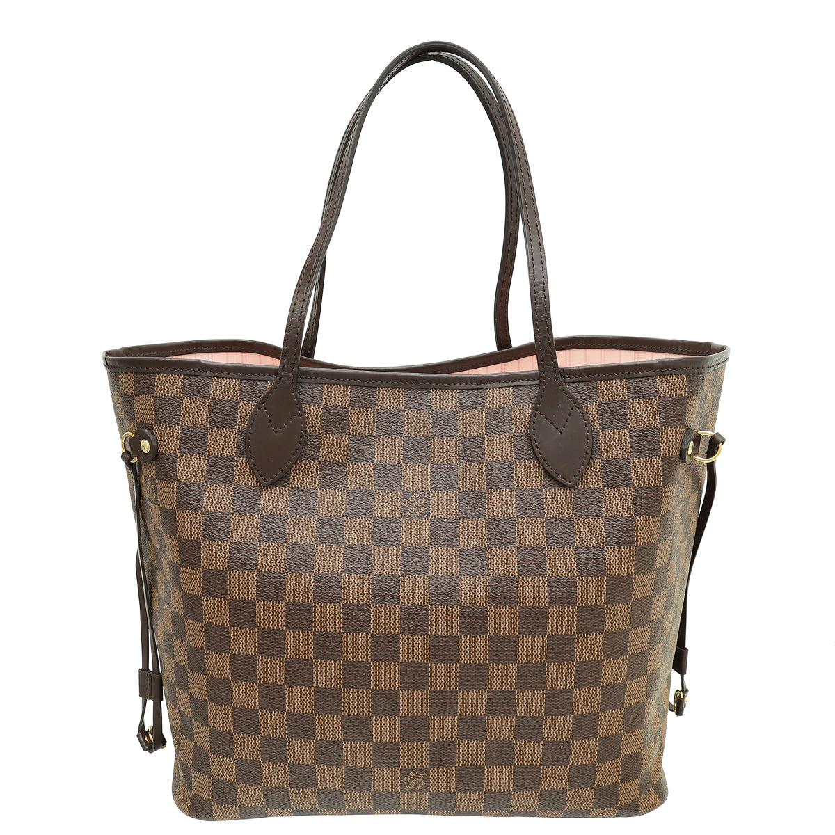 Louis Vuitton Damier Ebene Neverfull MM Bag W/ Pouch