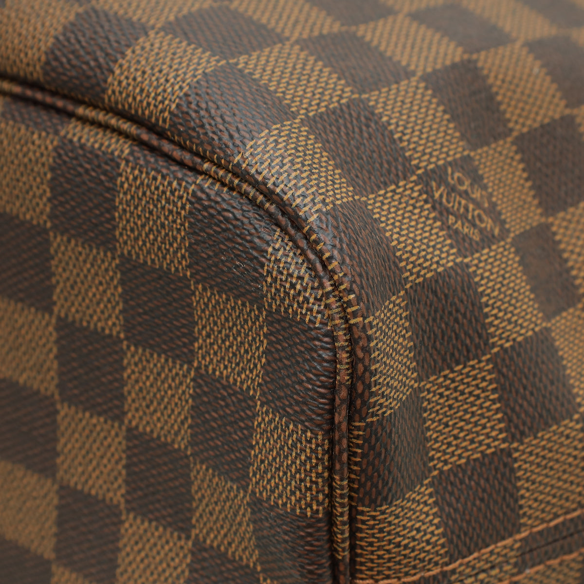 Louis Vuitton Damier Ebene Neverfull MM Bag W/ Pouch