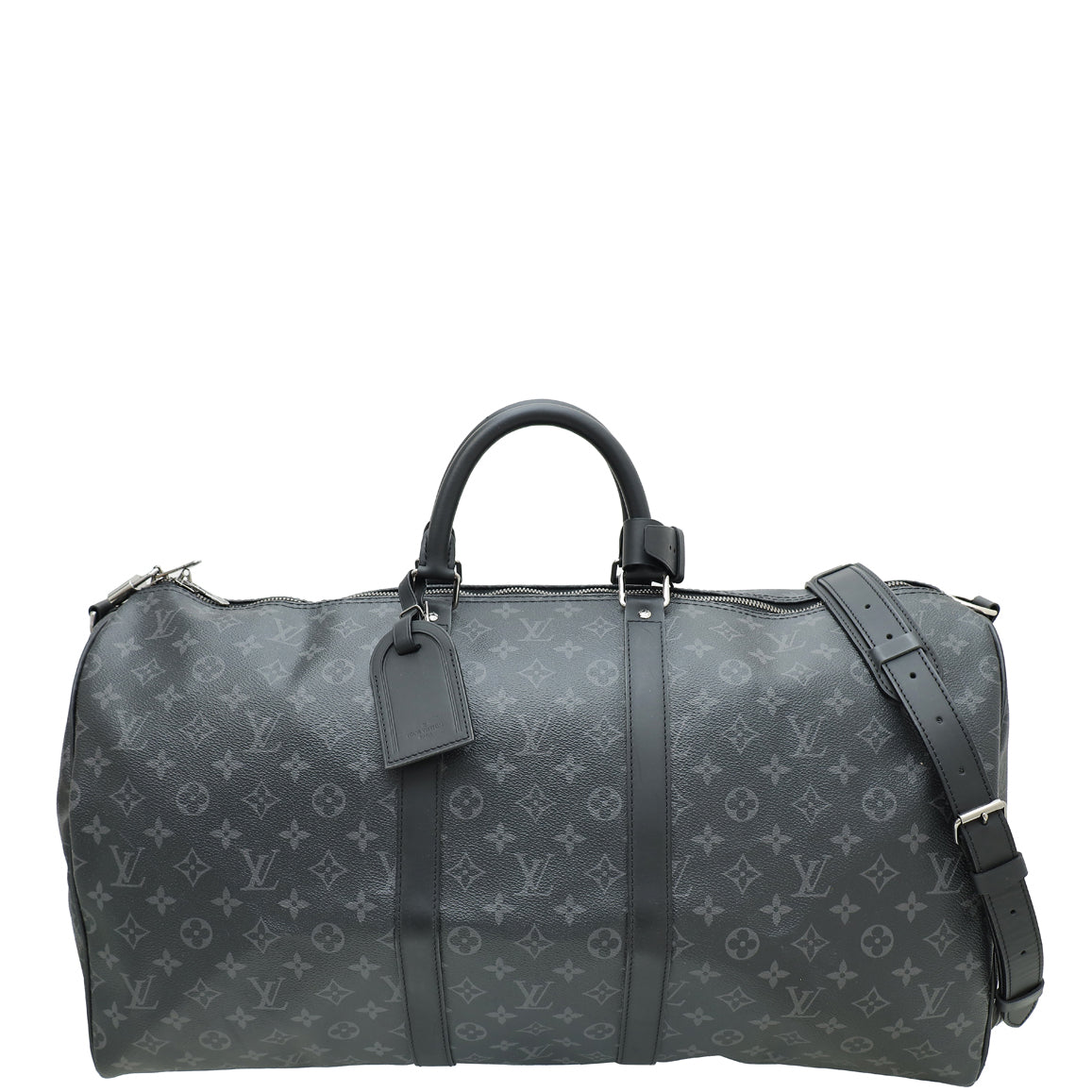 Louis Vuitton Monogram Eclipse Keepall Bandoulière 55 Bag