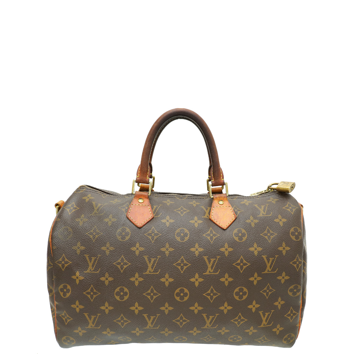 Louis Vuitton Brown Monogram Speedy Bandouliere 35 Bag