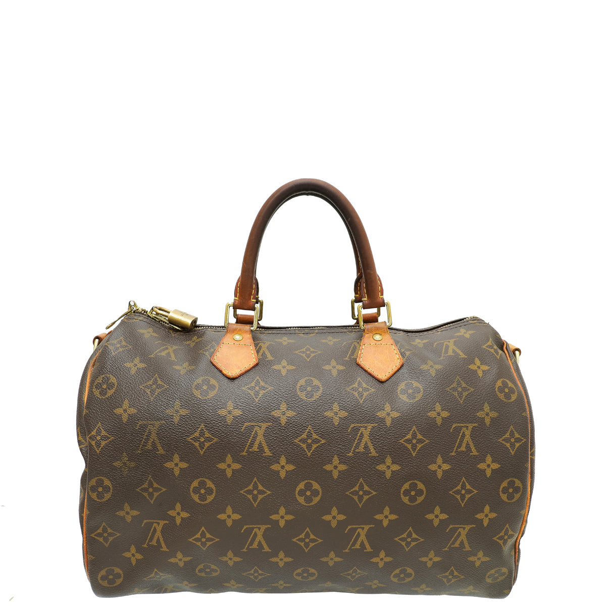 Louis Vuitton Brown Monogram Speedy Bandouliere 35 Bag