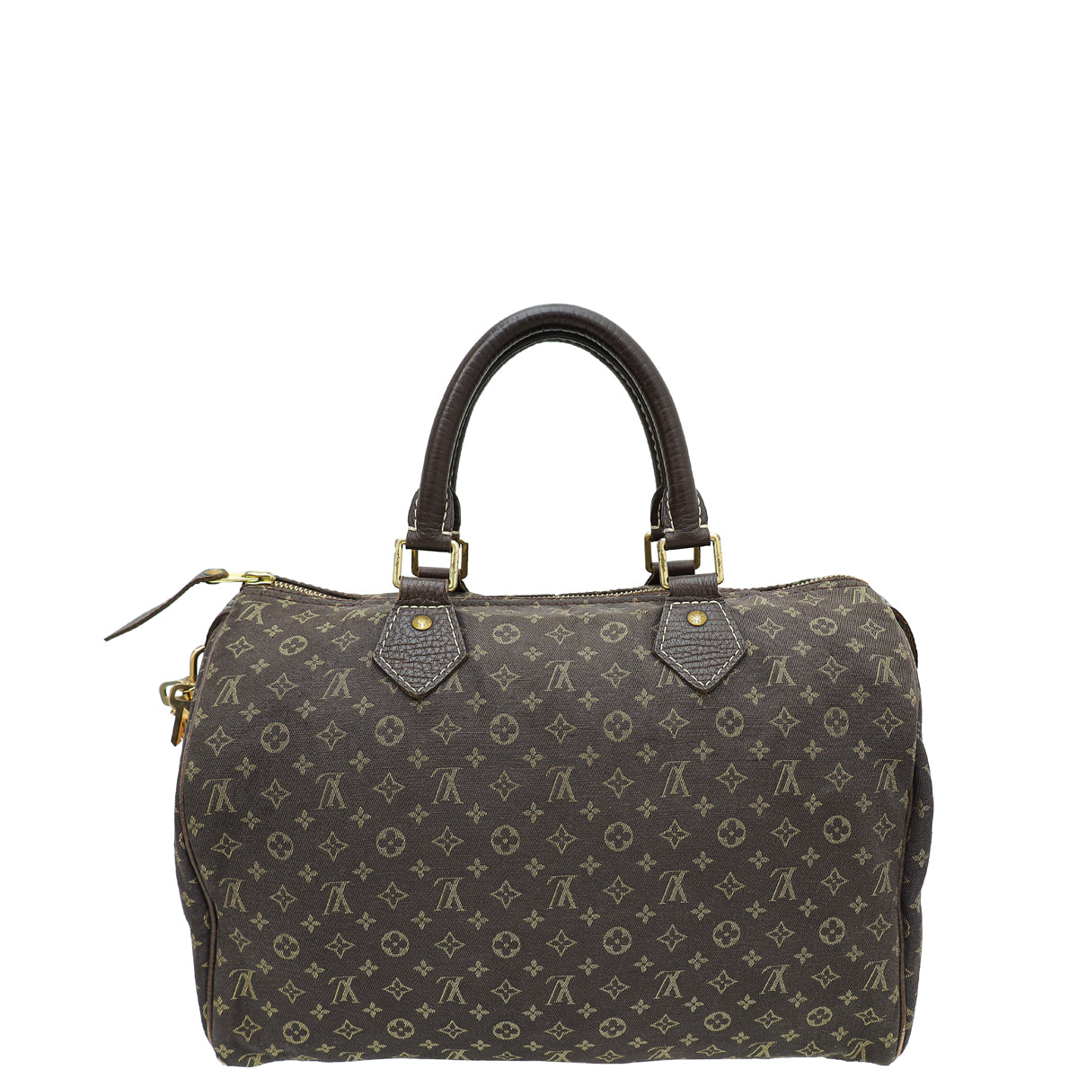 Louis Vuitton Ebene Monogram Mini Lin Speedy 30 Bag