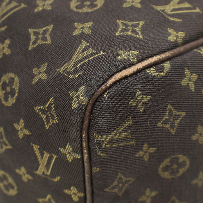 Louis Vuitton Ebene Monogram Mini Lin Speedy 30 Bag