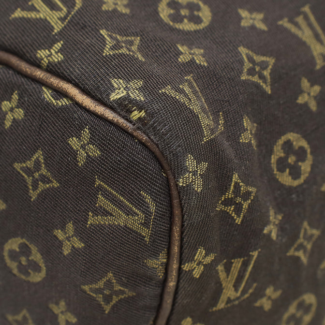 Louis Vuitton Ebene Monogram Mini Lin Speedy 30 Bag