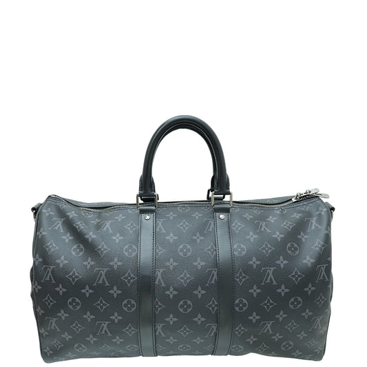 Louis Vuitton Monogram Eclipse Keepall 45 Bandoulière Bag