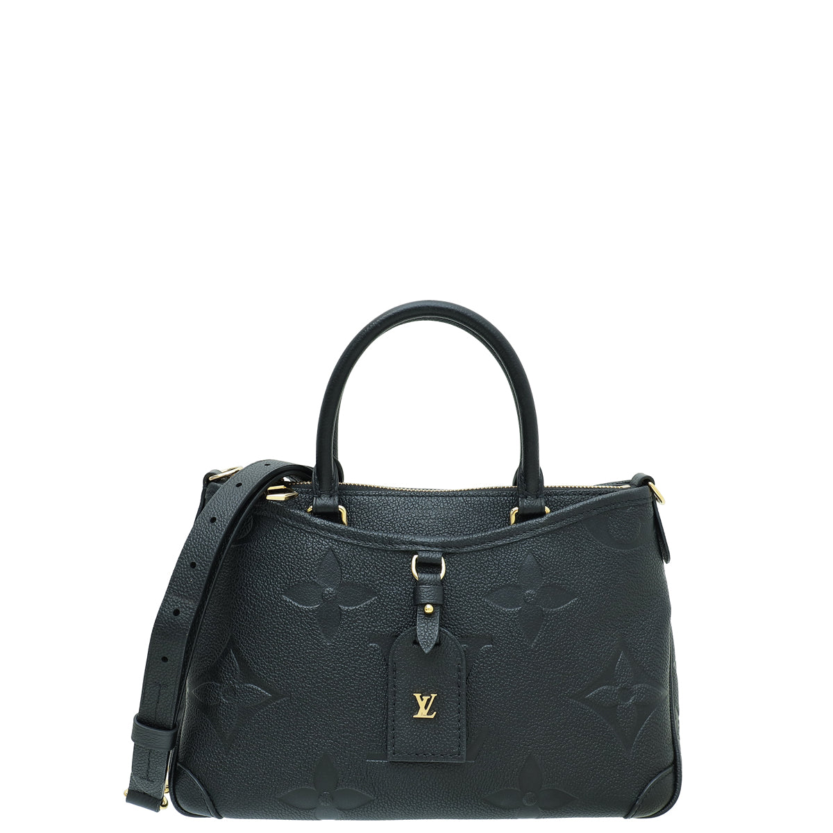 Louis Vuitton Noir Monogram Empreinte Giant Trianon PM Bag