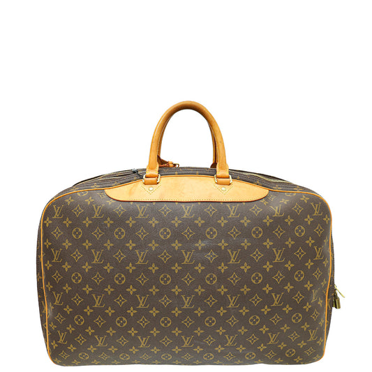 Louis Vuitton Brown Monogram Alize 2 Poche Soft Suitcase