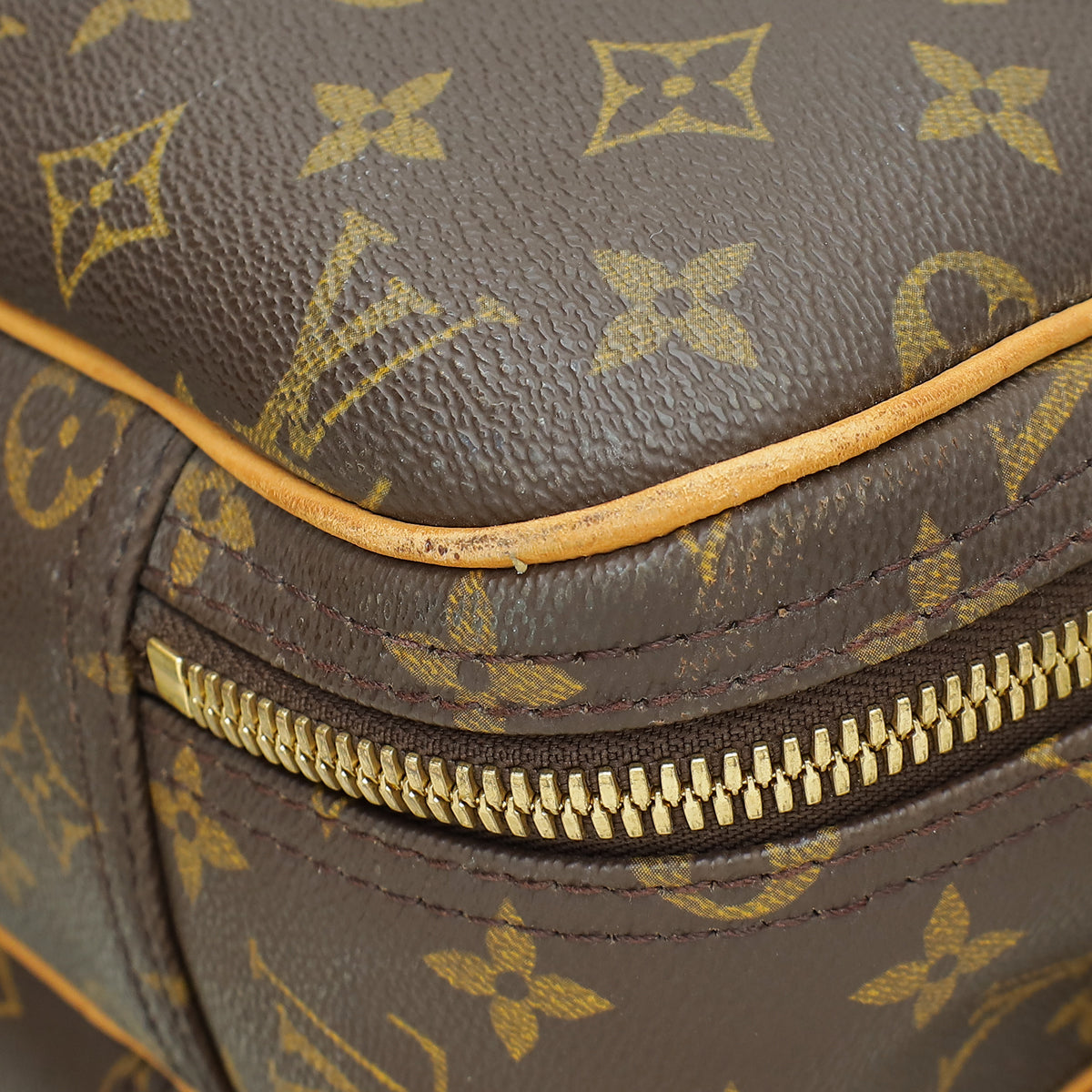 Louis Vuitton Brown Monogram Alize 2 Poche Soft Suitcase