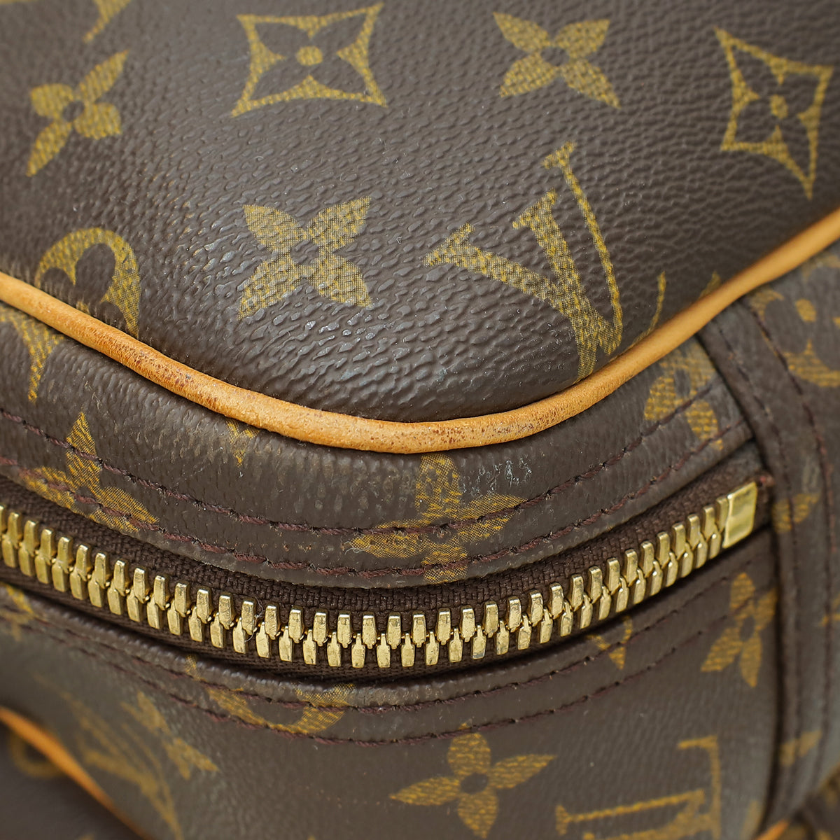 Louis Vuitton Brown Monogram Alize 2 Poche Soft Suitcase