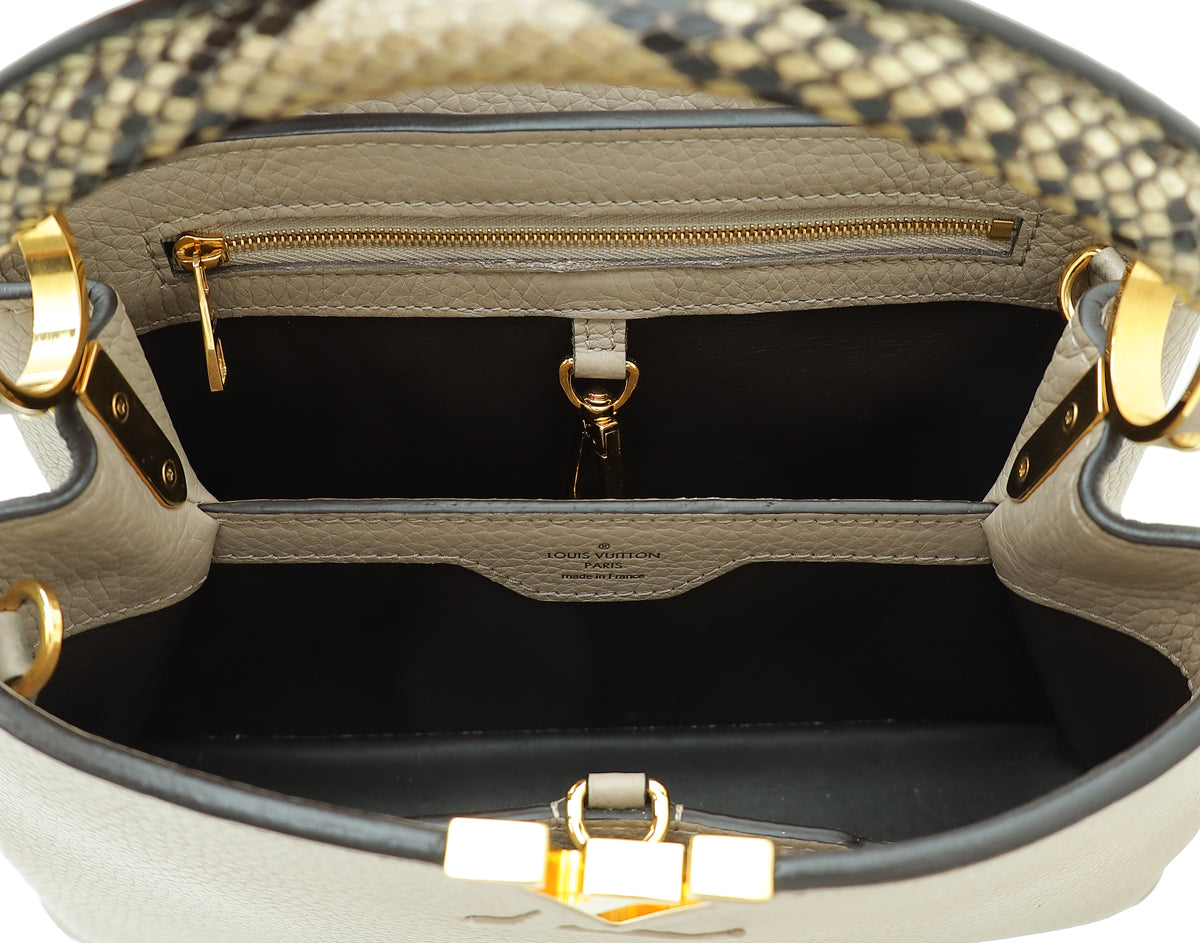 Louis Vuitton Galet Capucines BB Python Handle Bag