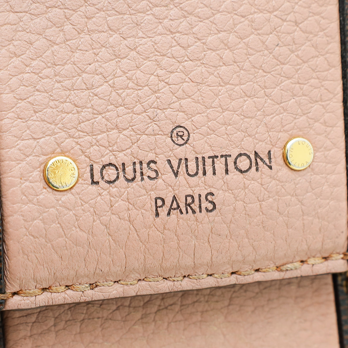 Louis Vuitton Ebene Rose Ballerine Bond Street Bag W/ M.A Initials