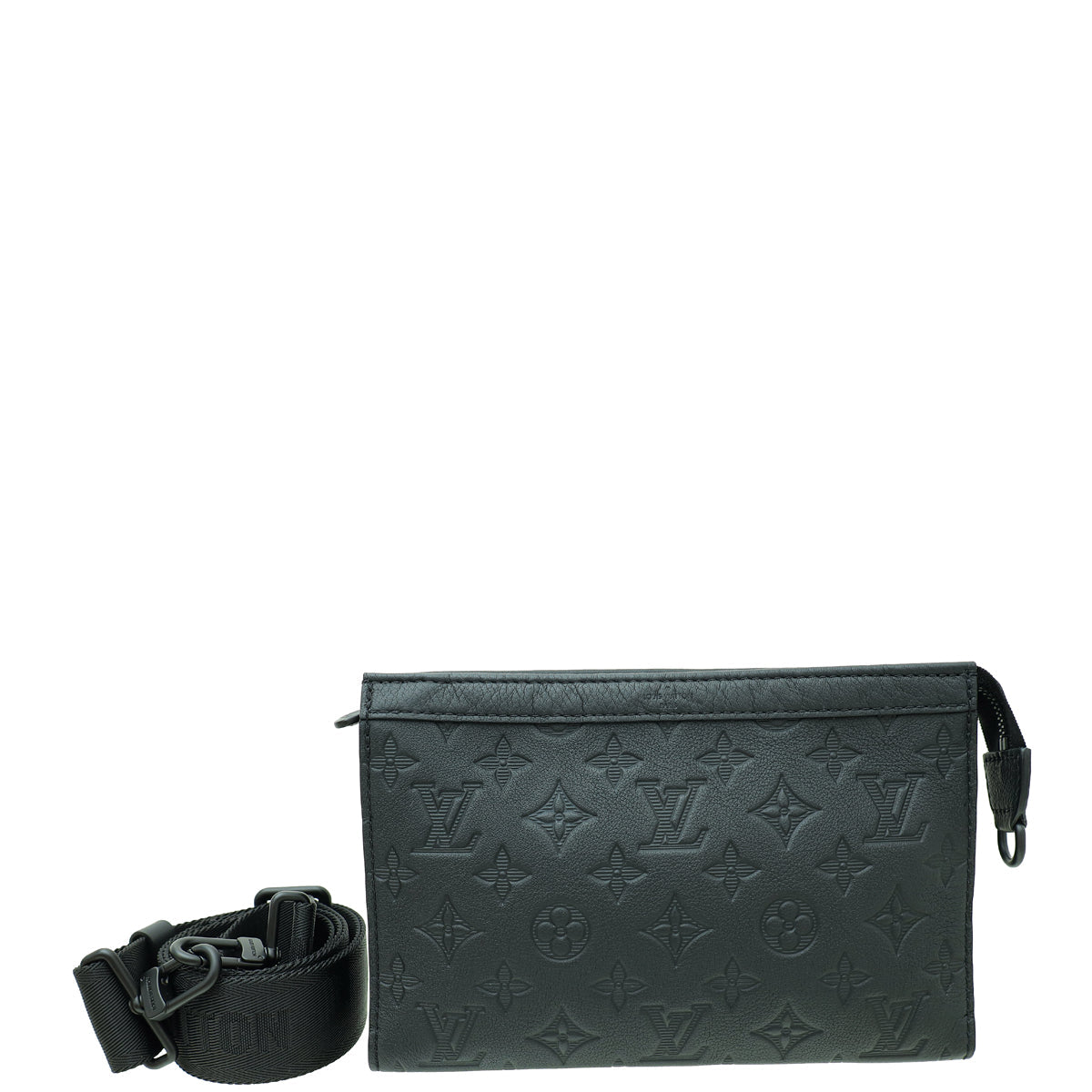 Louis Vuitton Black Monogram Shadow Embossed Gaston Wearable Wallet