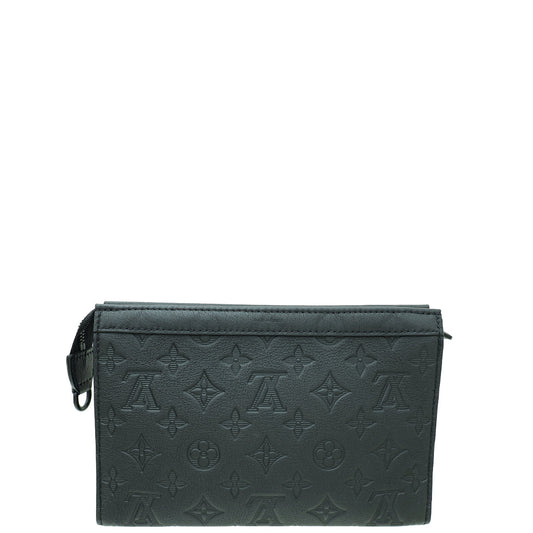 Louis Vuitton Black Monogram Shadow Embossed Gaston Wearable Wallet