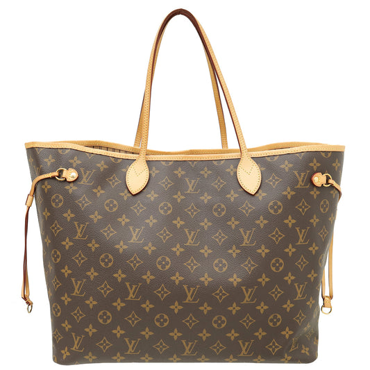 Louis Vuitton Brown Monogram Neverfull GM Bag