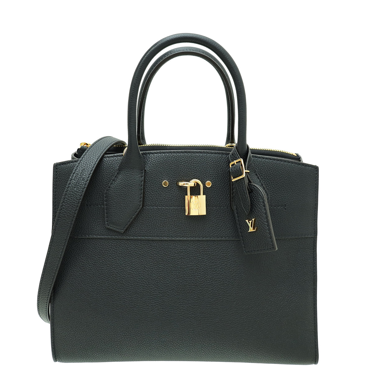 Louis Vuitton Black City Steamer MM Bag