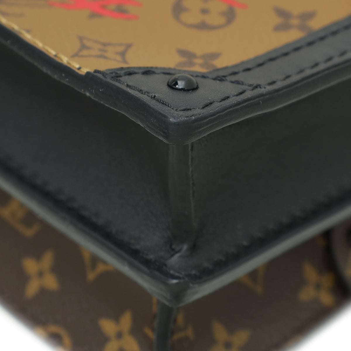 Louis Vuitton Bicolor Monogram/Reverse Trunk Clutch Bag