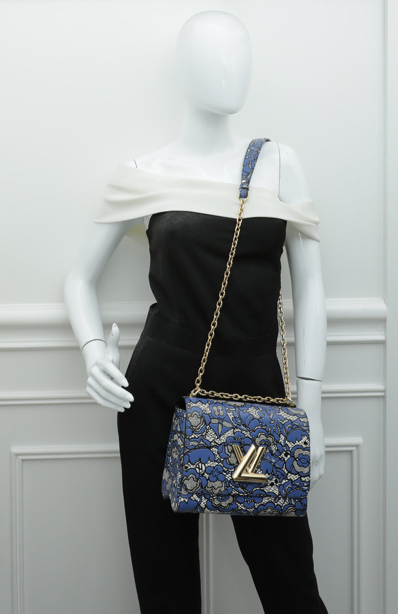 Louis Vuitton Tricolor Lace Print Twist MM Bag