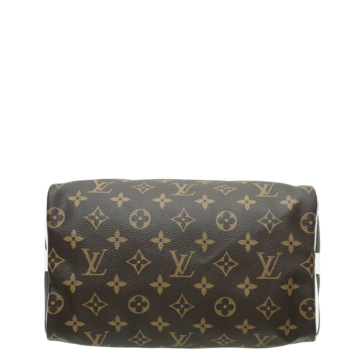 Louis Vuitton Monogram White Sporty Speedy Bandouliere 25 Bag