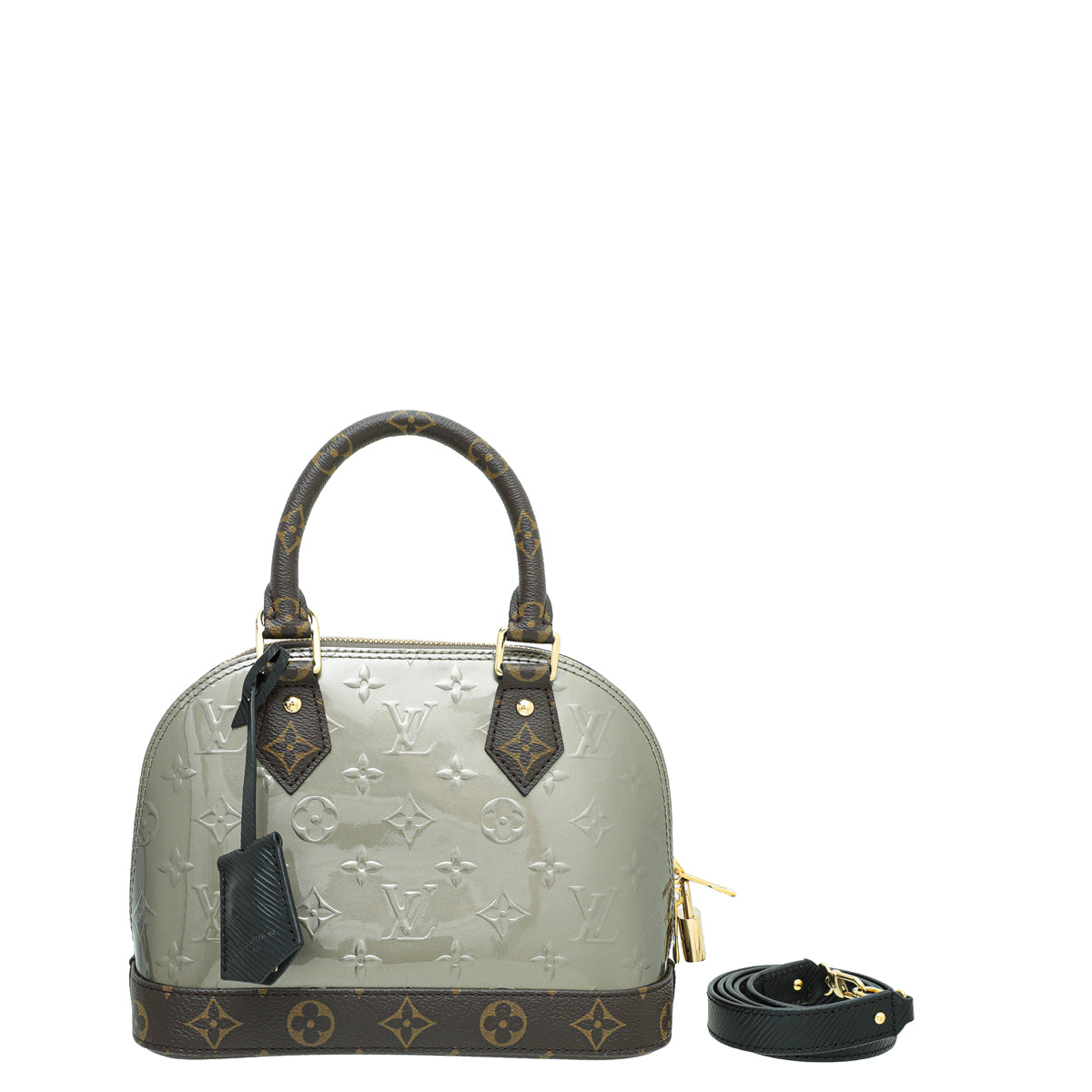 Louis Vuitton Monogram Taupe Metallise Vernis Alma BB Bag